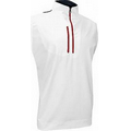 Men's FootJoy White Half-Zip Performance Vest w/ Chest Pocket